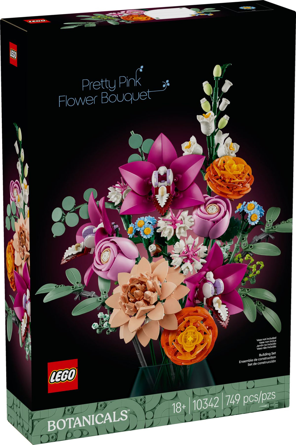 LEGO® Botanicals 10342 Schöner Rosafarbener Blumenstrauß