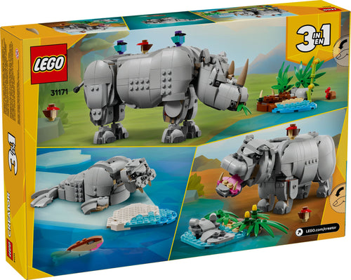 LEGO® Creator 31171 Wilde Tiere: Prächtiges Nashorn mit Vögeln