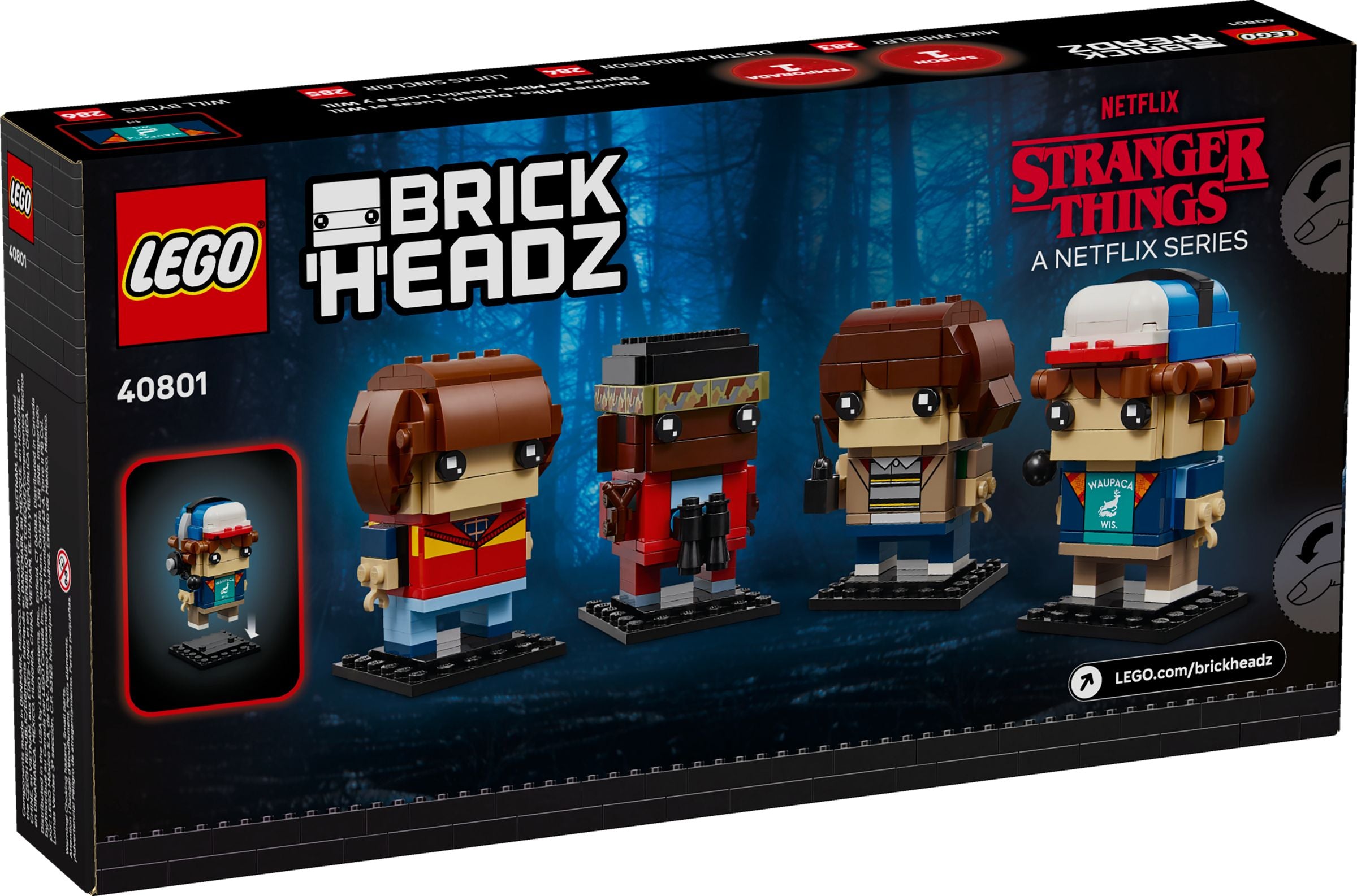 LEGO® BrickHeadz 40801 Mike, Dustin, Lucas und Will Figuren
