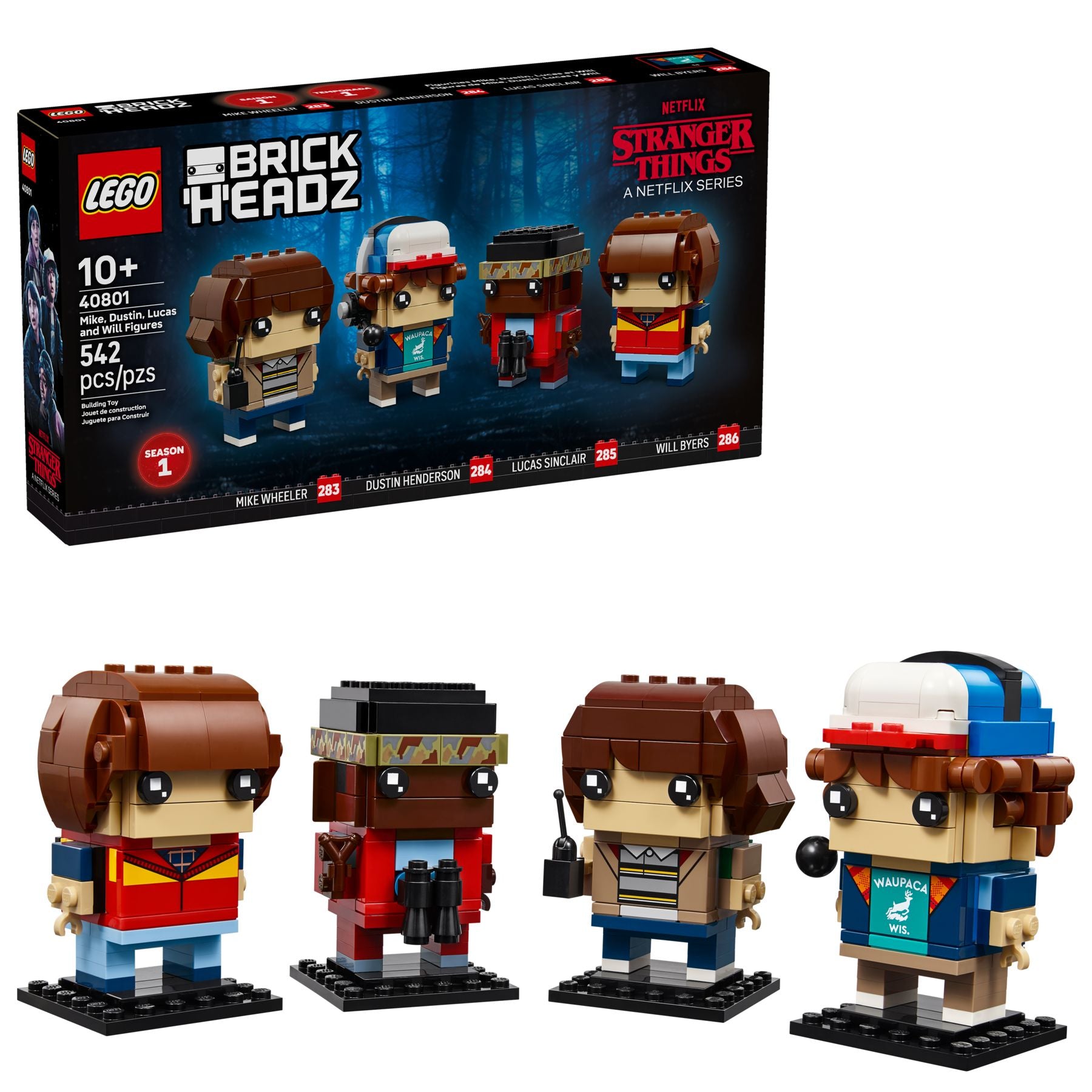 LEGO® BrickHeadz 40801 Mike, Dustin, Lucas und Will Figuren