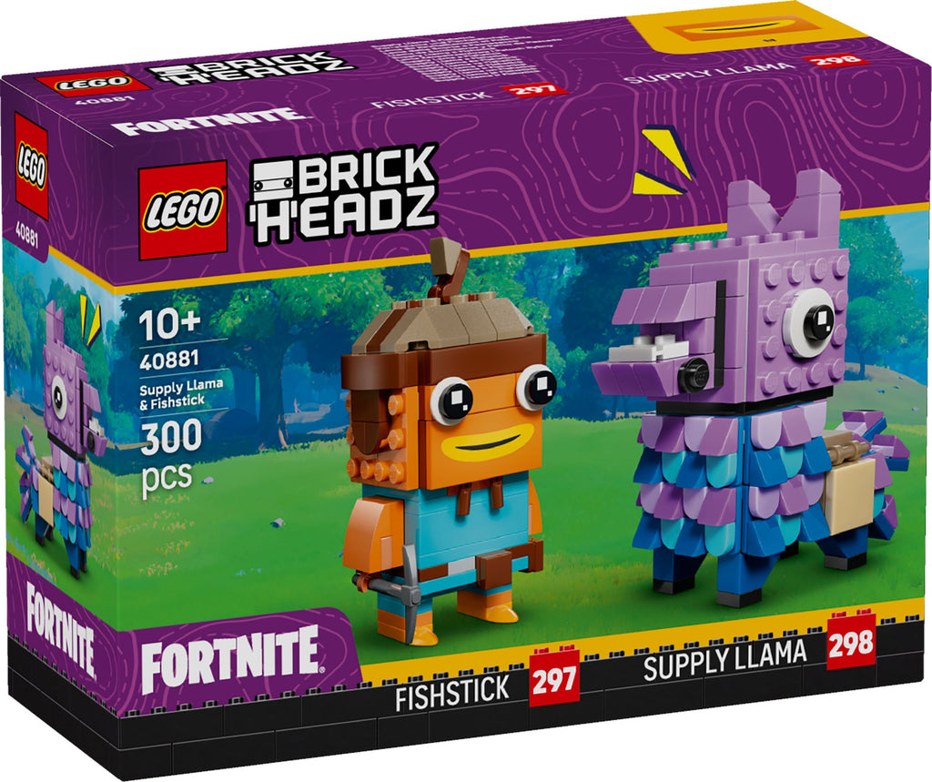 LEGO® BrickHeadz 40881 Vorratslama und Fischstäbchen Figuren - Fortnite