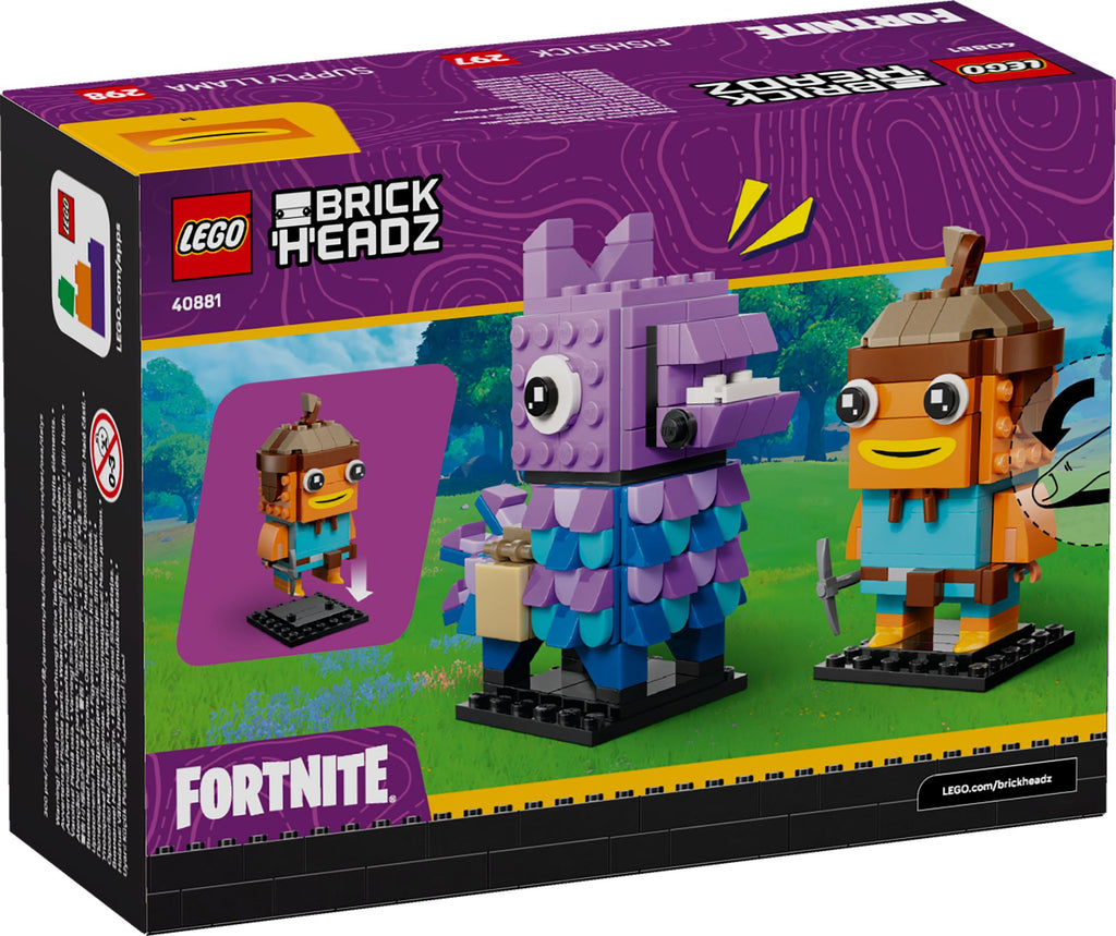 LEGO® BrickHeadz 40881 Vorratslama und Fischstäbchen Figuren - Fortnite