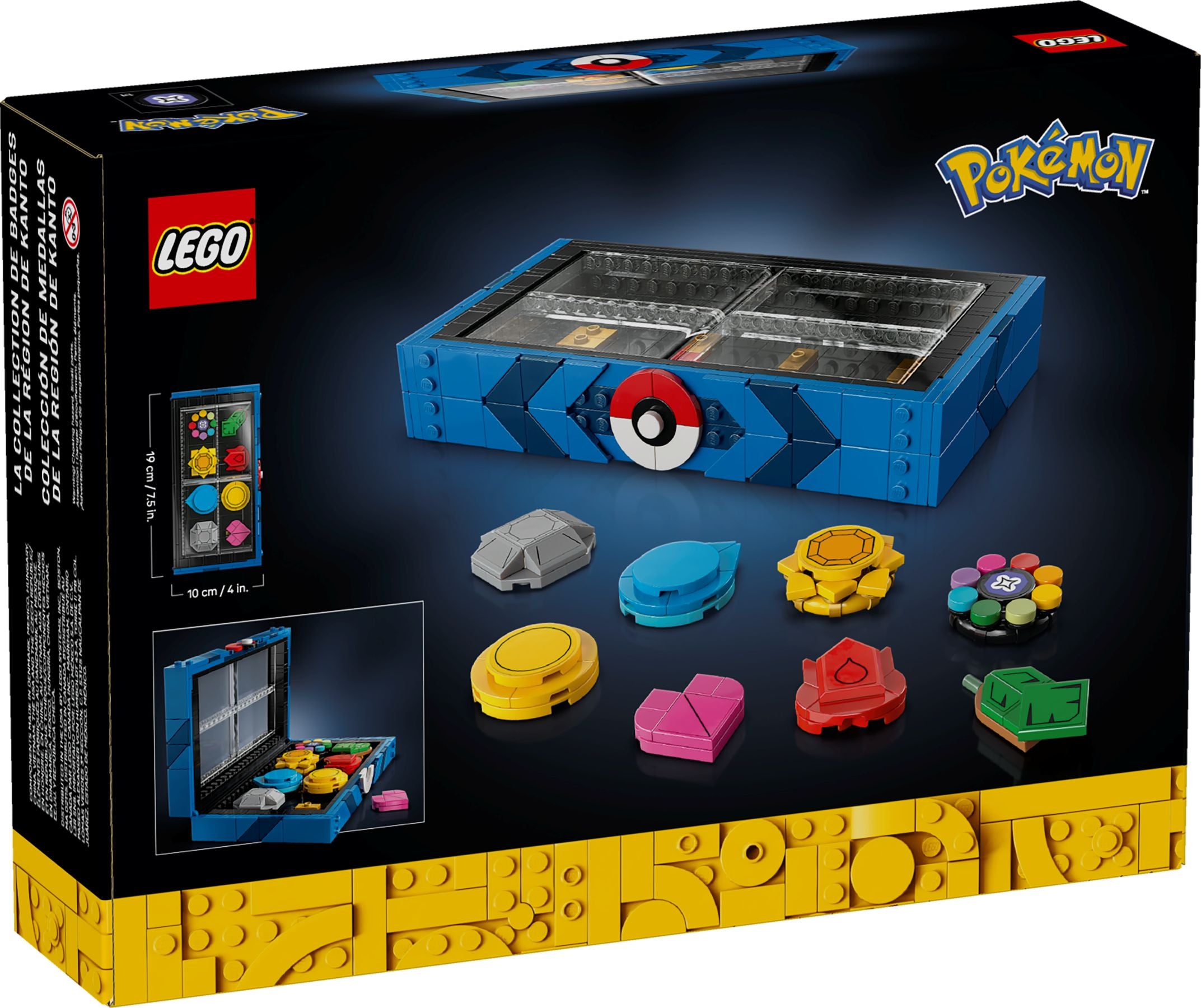 LEGO® Pokémon 40892 Kollektion mit den Orden der Kanto-Region