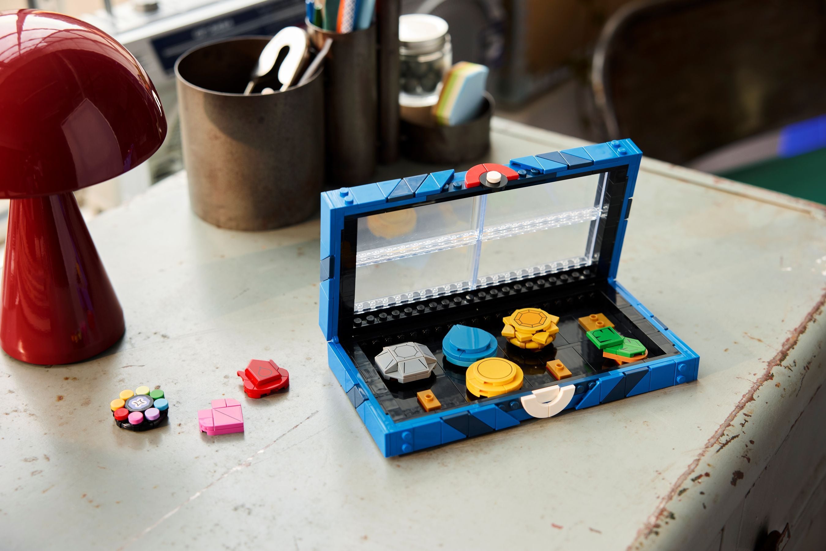 LEGO® Pokémon 40892 Kollektion mit den Orden der Kanto-Region
