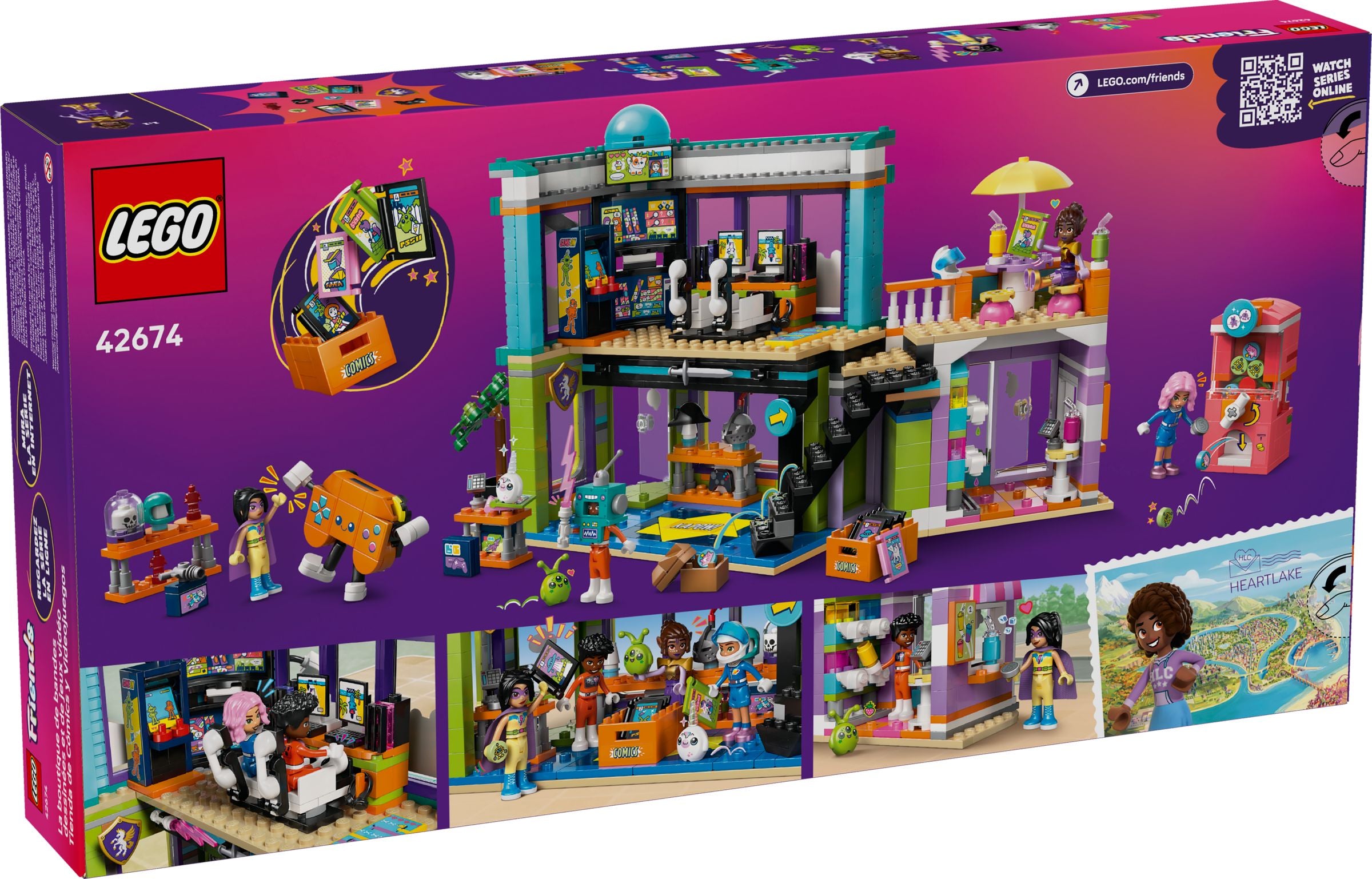 LEGO® Friends 42674 Comic- und Spieleladen