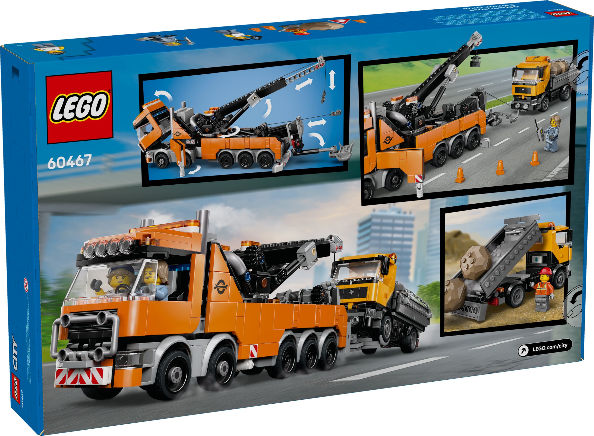 LEGO® City 60467 Schwerlast-Abschleppwagen mit Kran