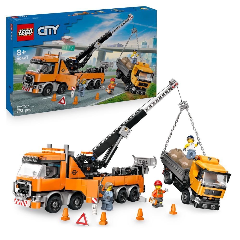 LEGO® City 60467 Schwerlast-Abschleppwagen mit Kran