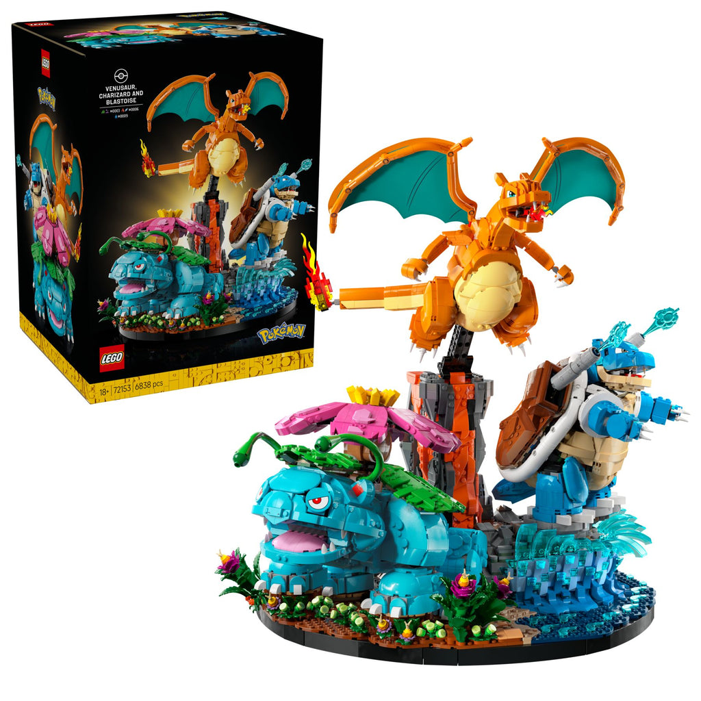 LEGO® Pokémon 72153 Bisaflor, Glurak und Turtok