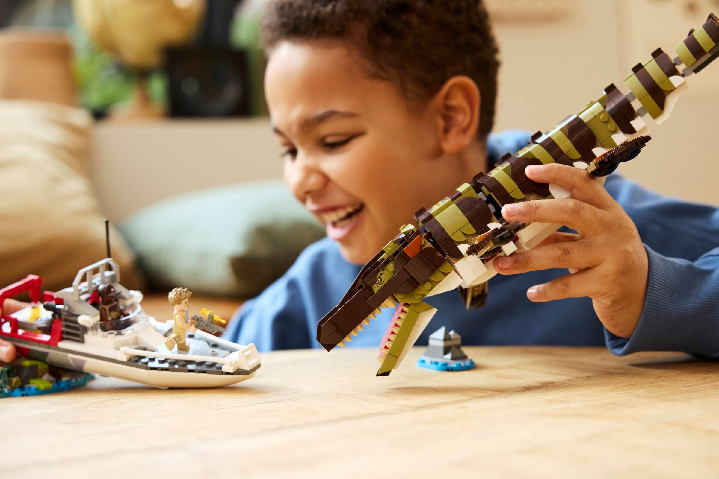 LEGO® Jurassic World 76974 Mosasaurier: Die Bootmission