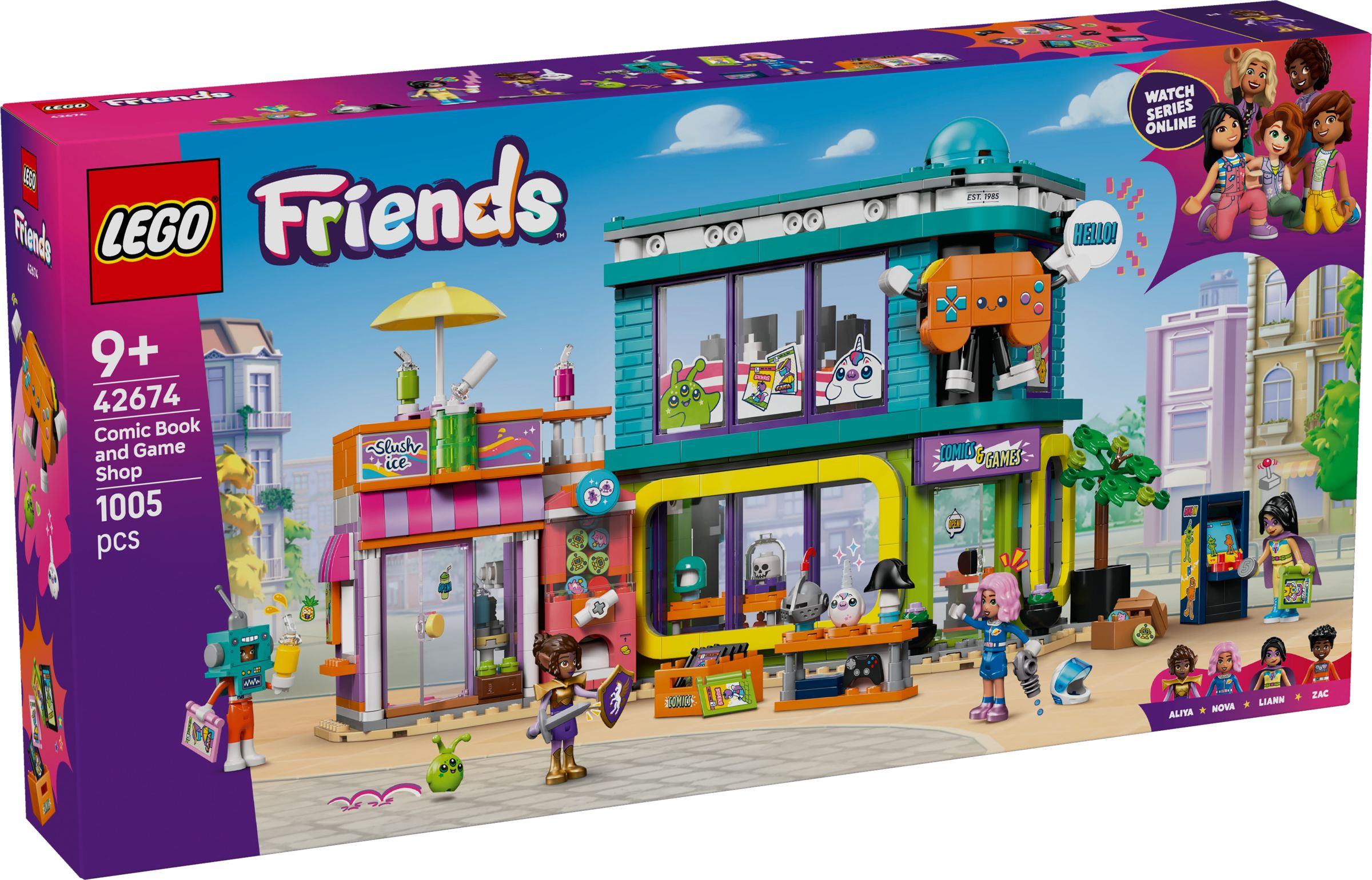 LEGO® Friends 42674 Comic- und Spieleladen