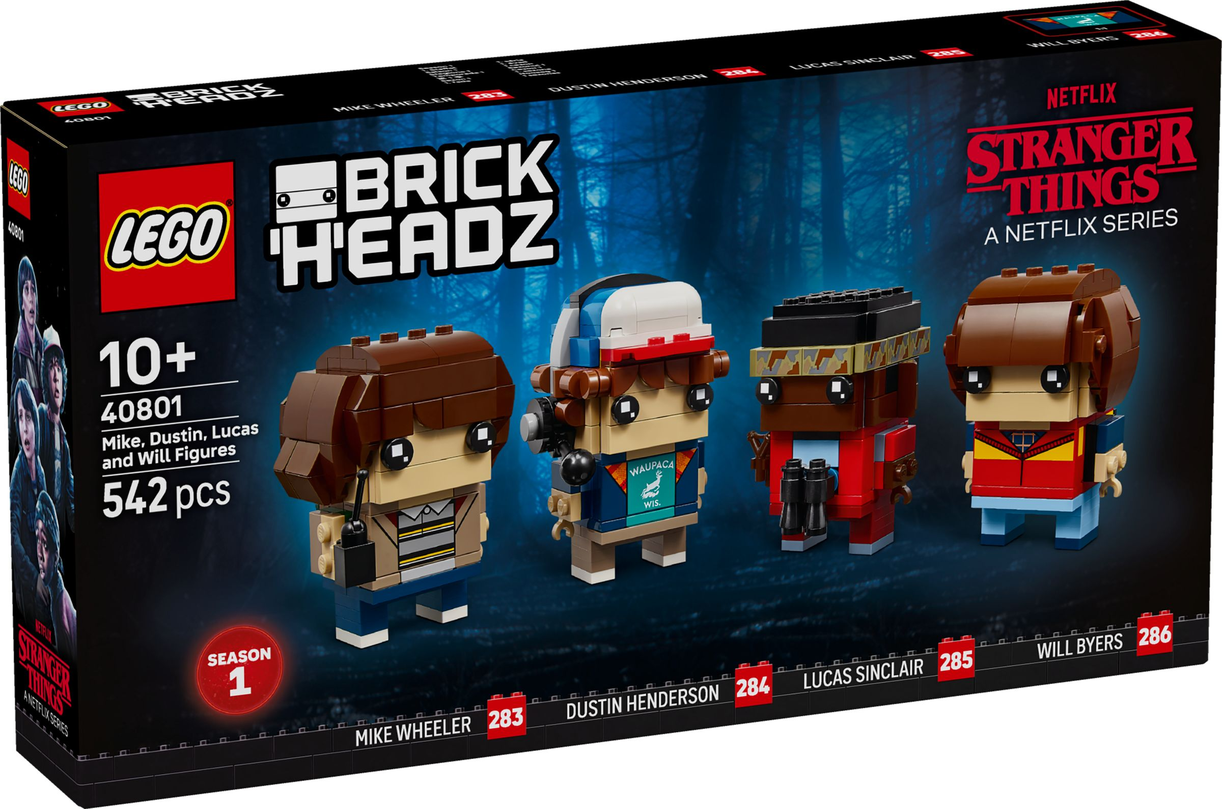 LEGO® BrickHeadz 40801 Mike, Dustin, Lucas und Will Figuren