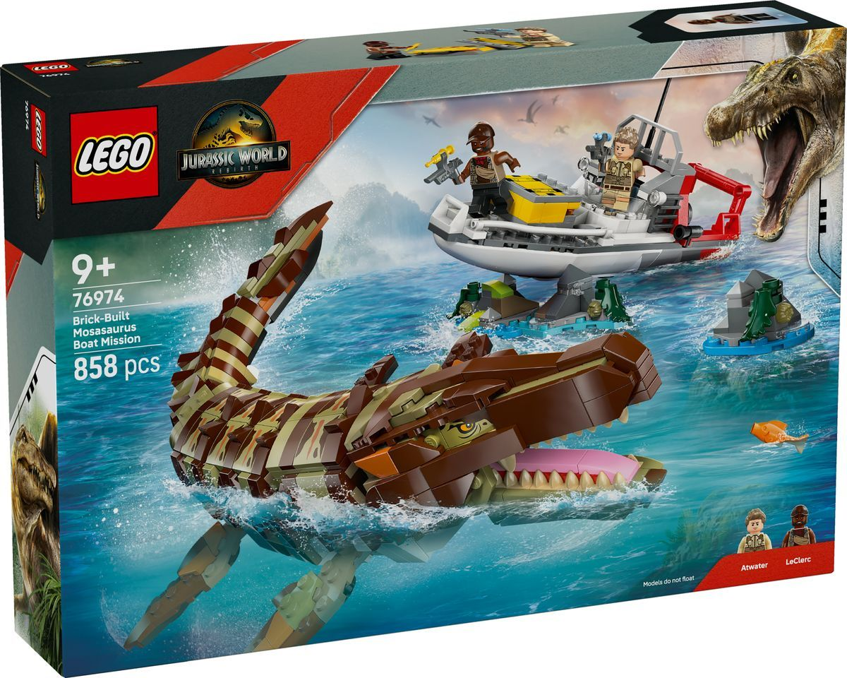 LEGO® Jurassic World 76974 Mosasaurier: Die Bootmission