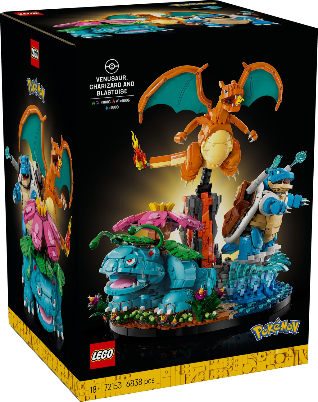 LEGO® Pokémon 72153 Bisaflor, Glurak und Turtok