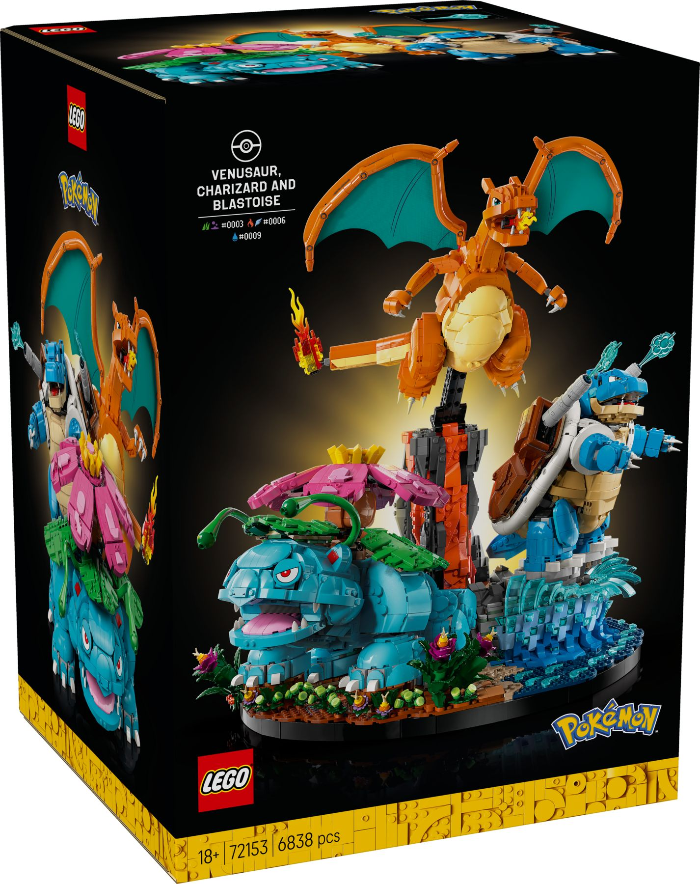 LEGO® Pokémon 72153 Bisaflor, Glurak und Turtok